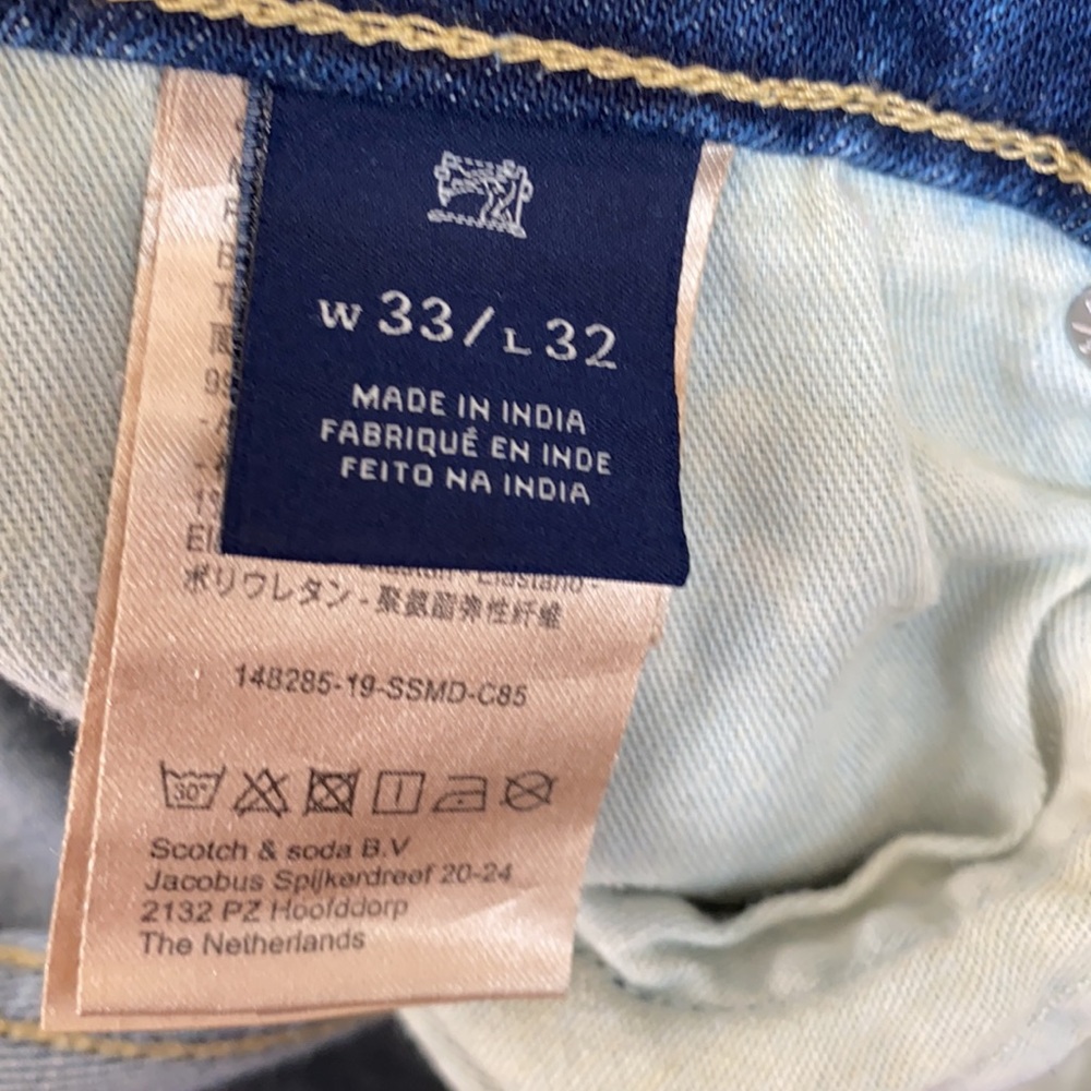 Scotch and Soda SKIM ACID Wash jeans 33 X 32 - Picture 10 of 10